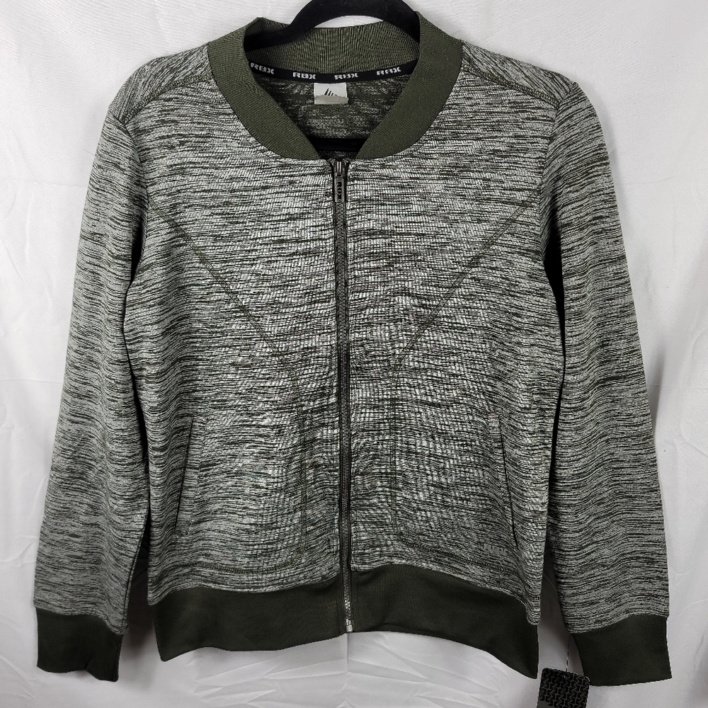 RBX Active zip up Jacket Size M. Green